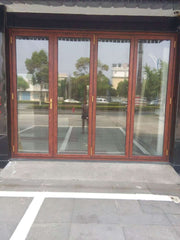 Classic Series Thermal Break Aluminum Heavy Duty Bi-Fold Glass Door on China WDMA