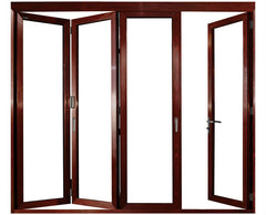 3 x 10 aluminum framed quadruple paned glass bifold door accordion main door design aluminum exterior door accordion on China WDMA