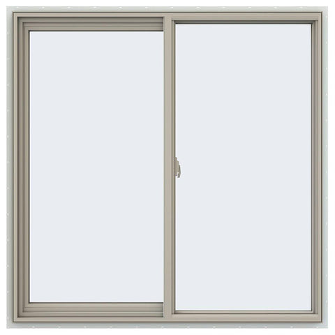 46x46 45x45 Window Vinyl Aluminum Sliding With Fiberglass Mesh Screen