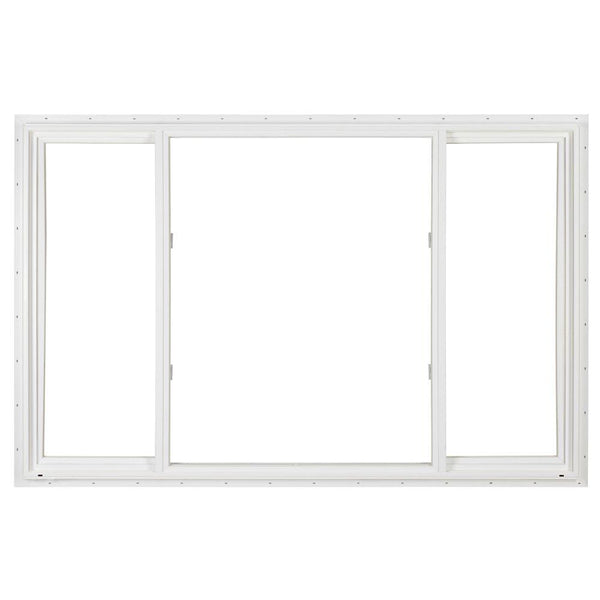 96x48 White Color Vinyl  Pvc Sliding Windows