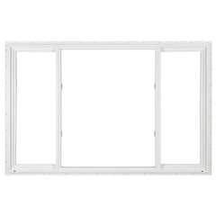 96x48 White Color Vinyl  Pvc Sliding Windows