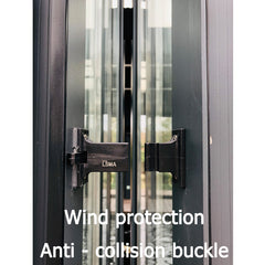 Aluminum decorative double glass bifold door grilles design on China WDMA