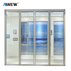 Alwew China Aluminum Balcony Patio Foldable Glass Folding Door Manufacture on China WDMA