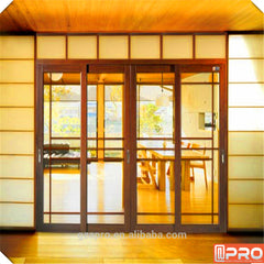 Australia Standard Corner Soft Remote Glass Self Closing Glazing Extrusion Frames Aluminum Alloy Sliding Door on China WDMA