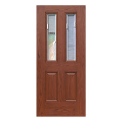 Brand New Flush Oak White Wooden Grain Single Louvre Doors House With Low Price on China WDMA