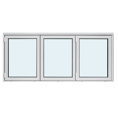 Commercial system glass aluminum bi folding accordion window on China WDMA