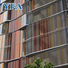 Customized building decoration sun shade exterior aluminium louver panel on China WDMA