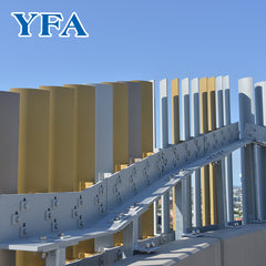 Customized building decoration sun shade exterior aluminium louver panel on China WDMA