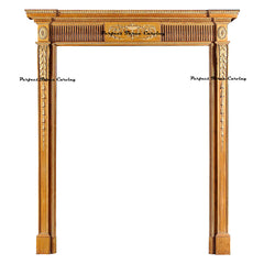 DF-001 Victorian Style Solid Carved Door Frame on China WDMA