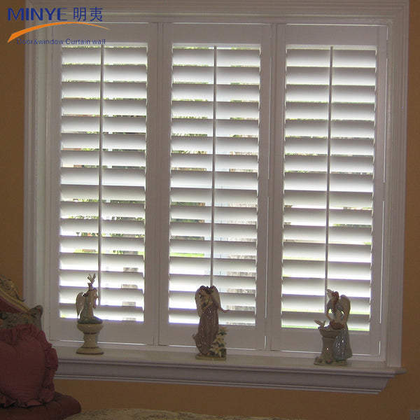 Decorative front double door/simple indian window designs patio aluminum shutter window on China WDMA