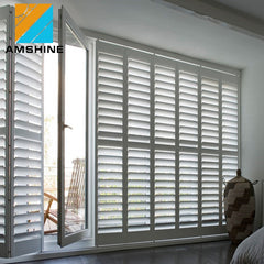 Decorative vinyl louver sliding bi folding plantation shutters plantation shutters lowes on China WDMA
