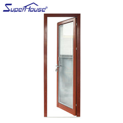 Doors windows aluminium profile french glass doors with insert blinds on China WDMA