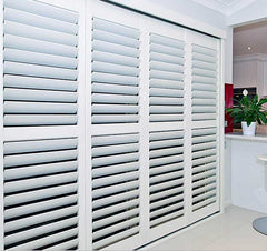 Elegant white decorative durable design plastic window shutters,pvc plantation shutters on China WDMA