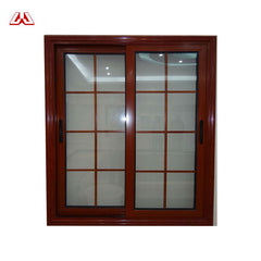 European French Style Golden Color 3 Track Aluminium Sliding Window With Frame Cover on China WDMA