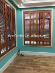 Fast delivery decorative wood and reinforced frame mosquito net blinds for windows with shutter pin on China WDMA