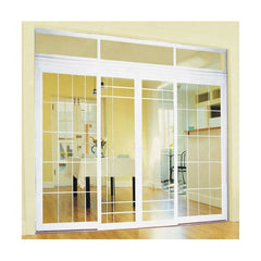 Foshan UPVC white color frosted glass interior french doors on China WDMA