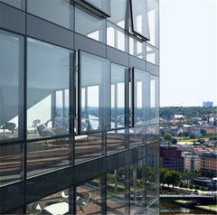High Quality Invisible Frame Translucent Lowe Glass Aluminum Glass Curtain Wall Cleaning System Factory