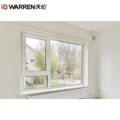 WDMA 12 Window Aluminium Tilt And Turn Windows Double Pane Glass Panels Window Casement Aluminum
