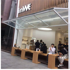 Aluminium Bi fold Window Fold Up Glass Windows American Vertical Roll Up Grid Folding Window For Bar Shop Coffee