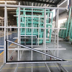 WDMA Round Top Half moon Casement Window fully tempered double glazing fixed window