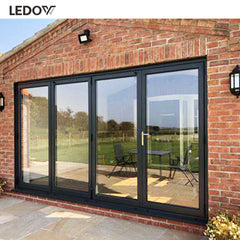 Australia Certified Heavy Duty Italian Brand Hard Ware Best View Glass Bi Fold Exterior Accordion Doors