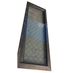 Wooden color size customized aluminium louvre door on China WDMA