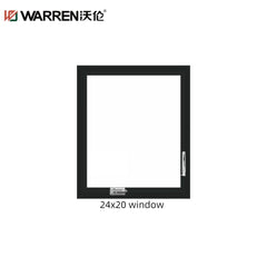 WDMA 18x24 Window Aluminium Glass Window Flush Double Glazed Windows Aluminum