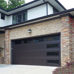 China WDMA Aluminum Garage Doors, Wooden Color Aluminum Section Panel Garage Door