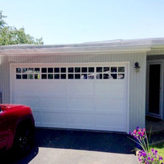 China WDMA Fashion Type Modern 40mm Panel Aluminum Plexiglass/Glass Garage Door for Sale