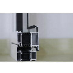 High performance thermal break modern interior exterior aluminum frame glass french doors low door sill on China WDMA