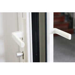 High performance thermal break modern interior exterior aluminum frame glass french doors low door sill on China WDMA