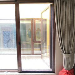 Home decoration Safe Aluminum Right Custom Hotel Door Screen Sliding Folding Screen Door on China WDMA