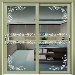 Interior Commercial Waterproof Dark Greys Size Exterior Security Fly Screen Tempered Glass Sliding Door With Trickle Vent on China WDMA