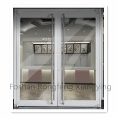 Modern style exterior double swing aluminum frame casement doors swing door on China WDMA