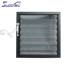 Most popular Aluminium frame glass louver window on China WDMA