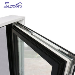 NFRC DADE AS2047 Aluminum glass window and door with white or brown color on China WDMA