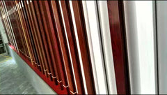 Hot sale wooden color wood grain frame sliding Glazing Low-E tempered glass windows and doors for Bedroom Kitchen Villa