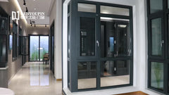 Large glass W106 triangle cheap aluminium casement out swing double glazed windows australia standard on China WDMA