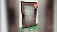 new type windows with blinds inside double glass for house on China WDMA