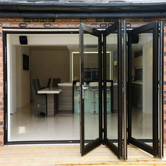 PRD Australian standards double glazing low-E bi fold door/Accordion aluminum glass patio exterior bifold doors /bi-fold door on China WDMA