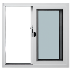 PVC Sliding Window with German Brand Wooden Like Color Laminated Film Cover and With Flynet Screen For Brazil Client on China WDMA