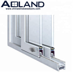 Residential aluminium patio interior/exterior sliding doors design with white powder coated on China WDMA