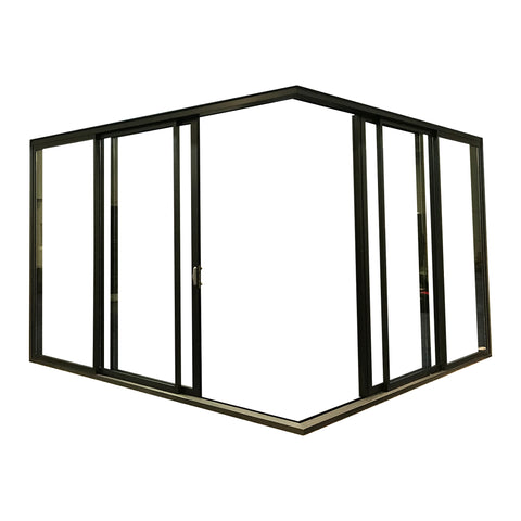 Roomeye aluminum glass corner sliding door on China WDMA