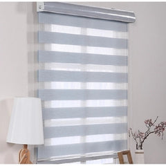 Semi blackout / 100% blackout roller blind automatic /manual zebra shades for windows on China WDMA