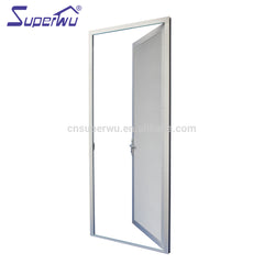 Silvery aluminum stainless steel mesh hinged door as security door on China WDMA