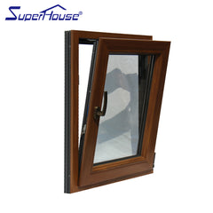 Swing opening type doors and windows aluminum clad wood tilt and turn window for luxury house on China WDMA