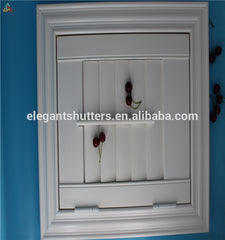 Tilt rod on the middle of panel Timber material louver Plantation Shutter on China WDMA