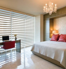Transparent polyester light filtering shangri la blinds for french door and window on China WDMA