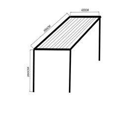 Best Price Custom Intelligent Patio Roofing Rainproof Electric Aluminum Pergola Roof