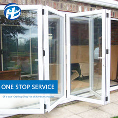 aluminium glass folding bellows door for residential and hotel bifold folding doors uk Accordion Screen Door on China WDMA